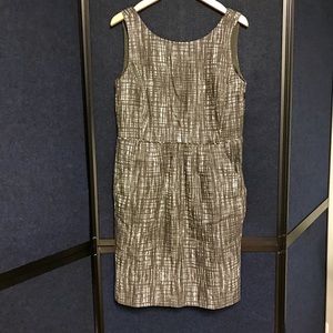 J Crew Tweed Black & White Dress Size 10